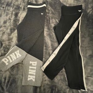 VS Pink crop leggings